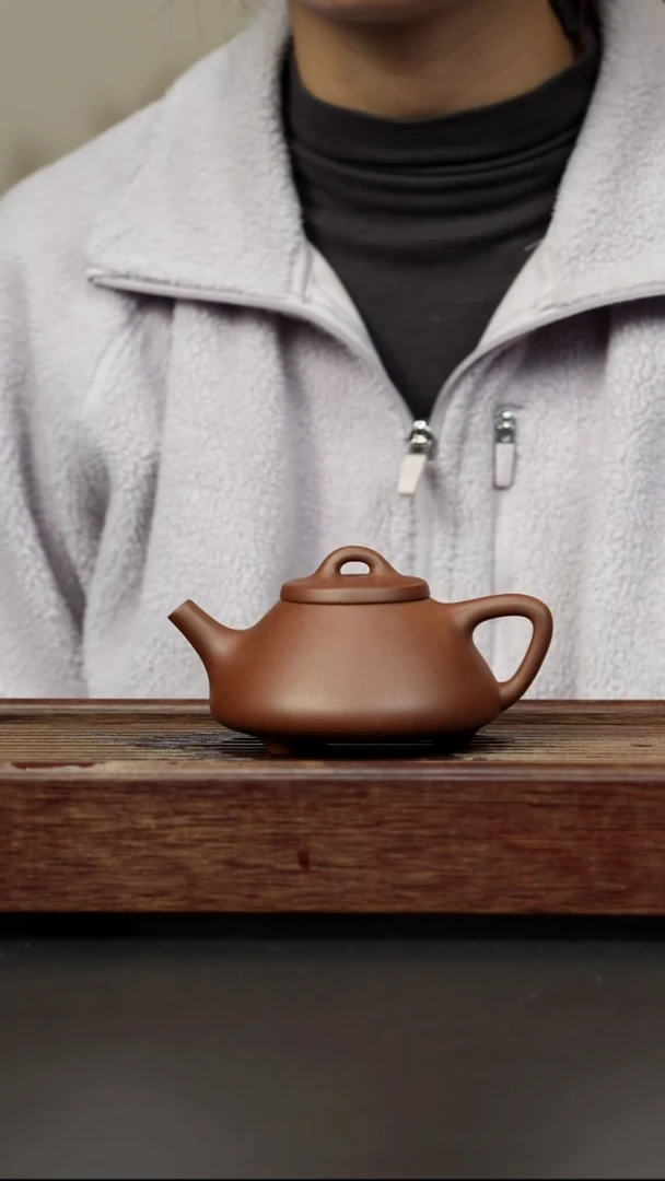 紫砂茶壶底槽清 子冶石瓢