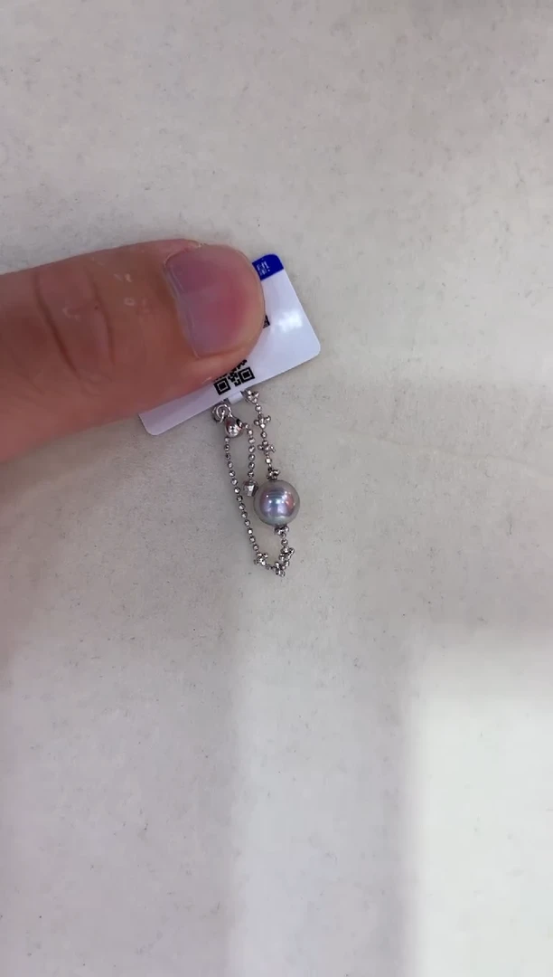 海水珍珠戒指银S925镶嵌非基地不带证书