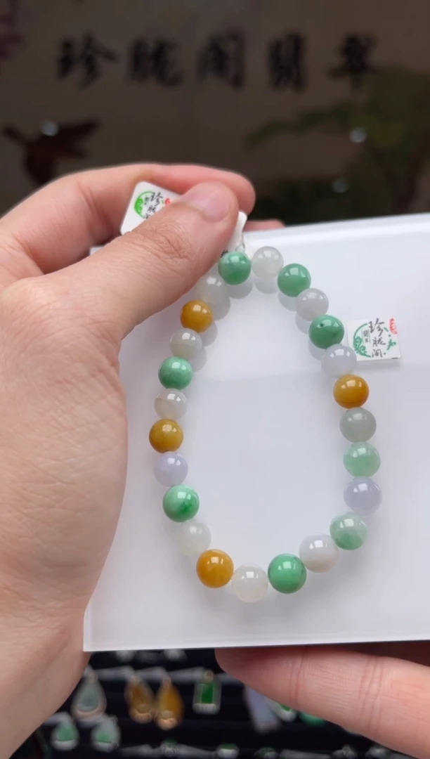 【闪购商品】翡翠手串未镶嵌414号标签撕毁不退换