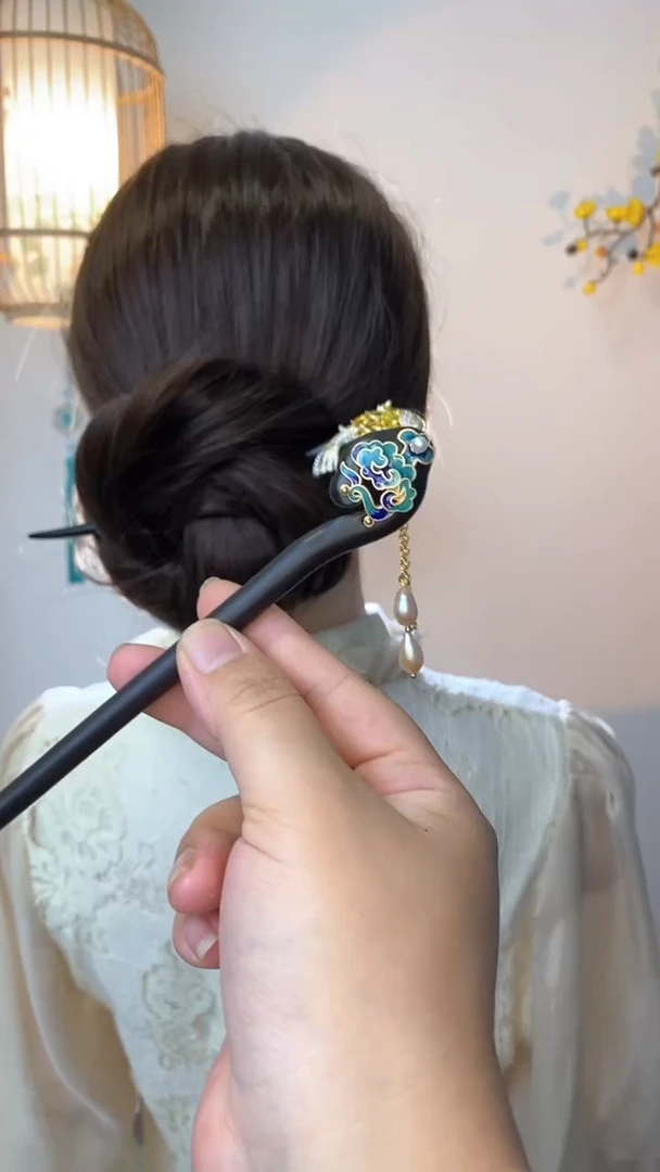 非金属木质美丽发簪