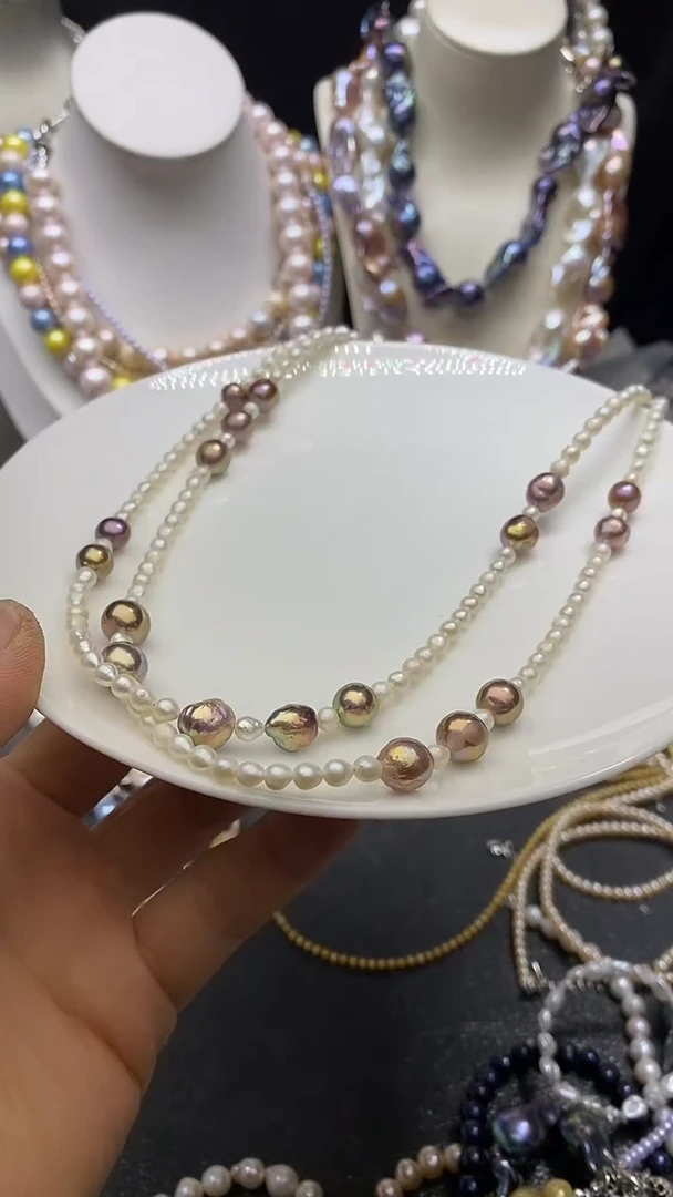 颈饰未镶嵌淡水珍珠多人