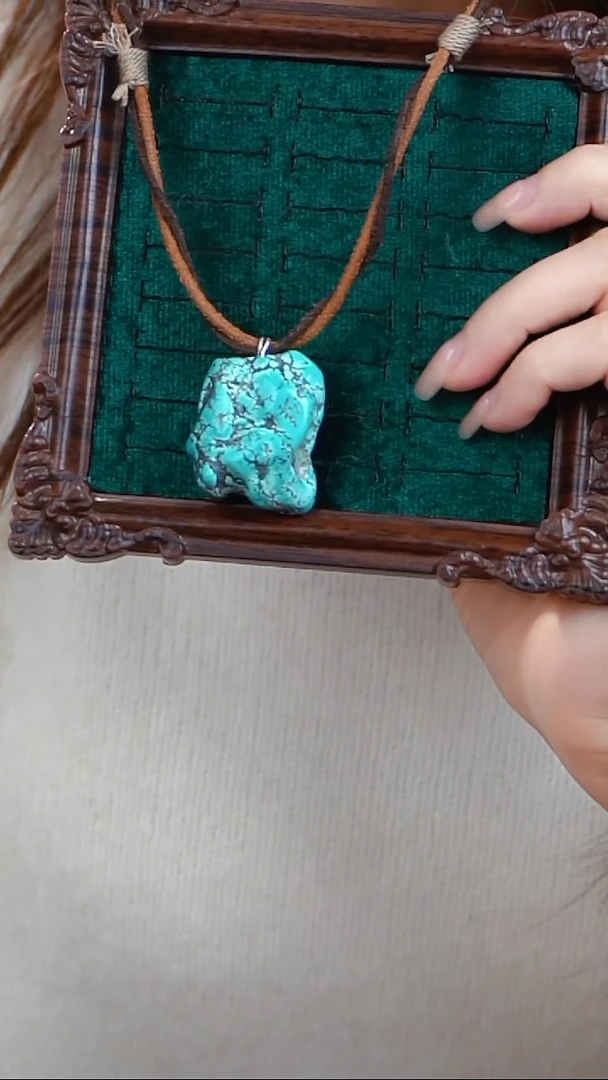 未镶嵌绿松石项链绿松