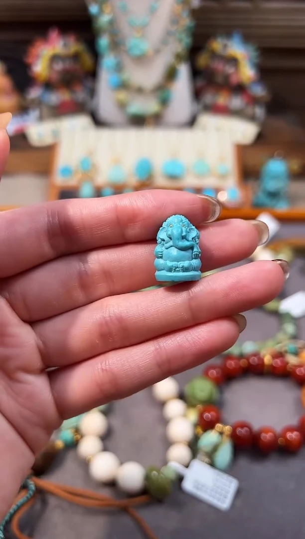 未镶嵌绿松石配饰象神配饰