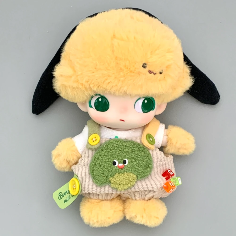 娃岛联萌labubu背带裤15/20cm棉花娃娃娃衣dimoo迪士尼搪胶可穿