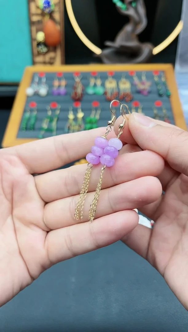 【闪购商品】玛瑙/玉髓耳钉银S925镶嵌911000