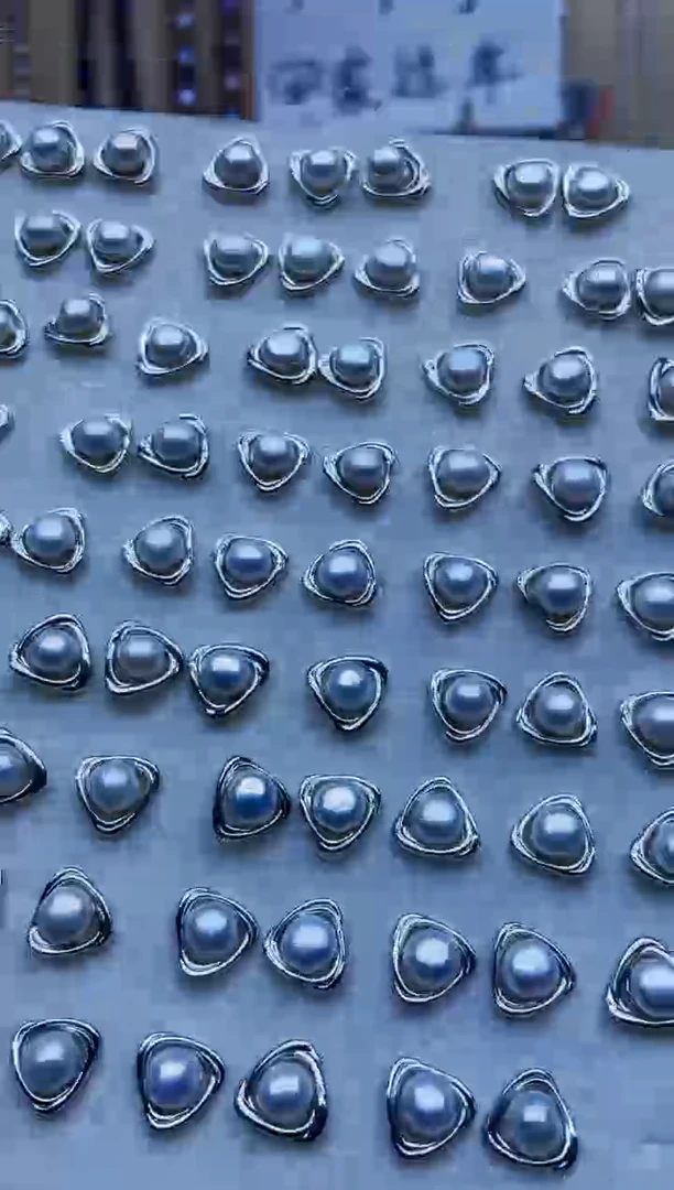 未镶嵌耳饰淡水珍珠耳钉多样性发其一