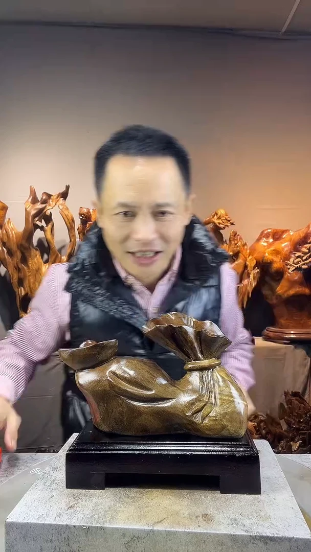 金丝楠聪*小叶桢楠随行摆件72