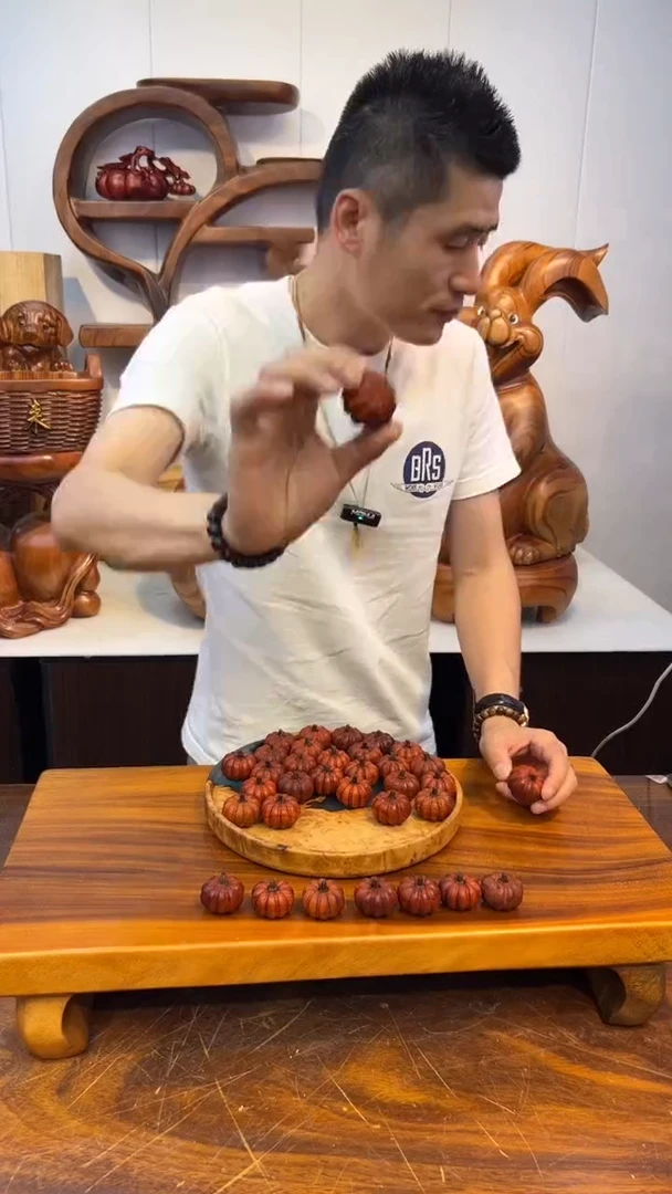 木实木创意手工摆件花梨南瓜小摆件