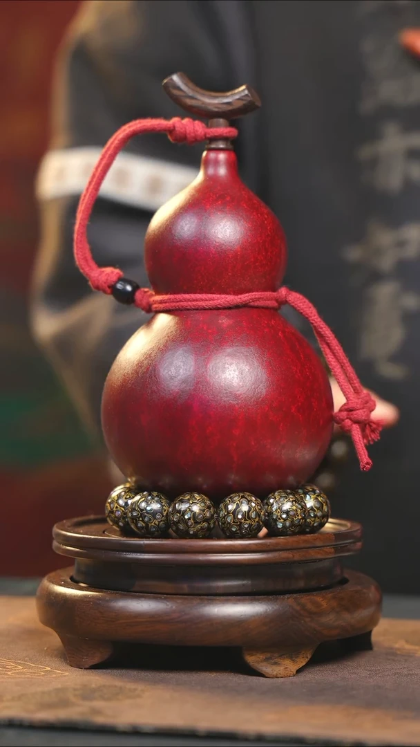 【闪购商品】YS112大漆酒葫芦不包手串及旋转底座