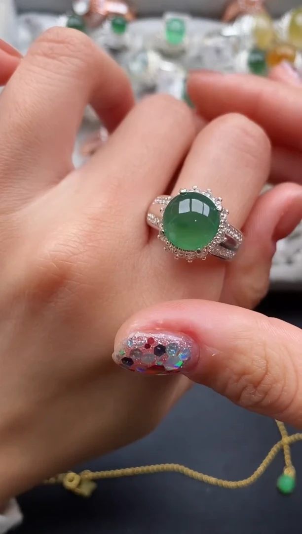 未镶嵌戒指翡翠88888888+10