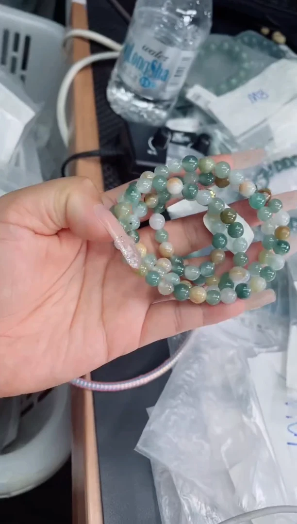 未镶嵌定制翡翠珠串