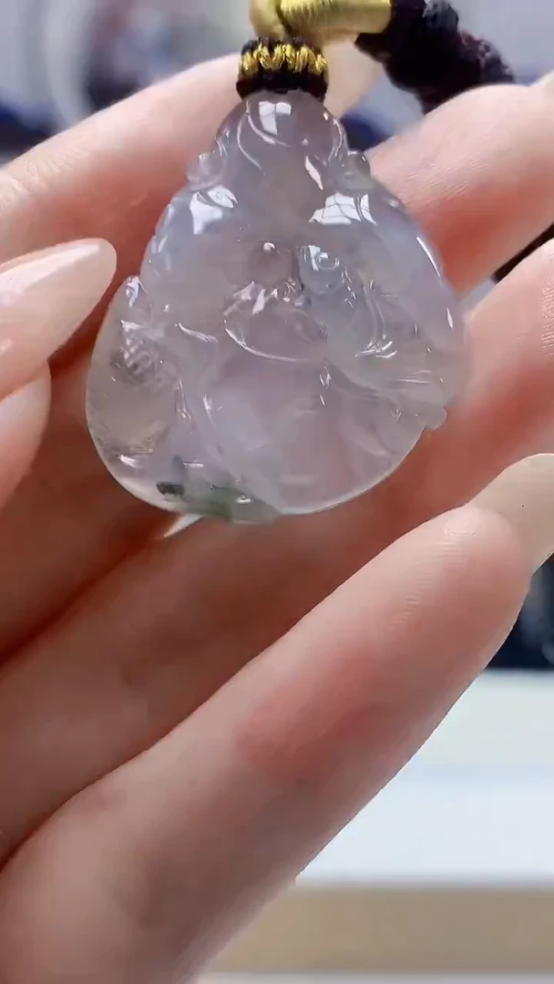 未镶嵌定制翡翠4829DD-毛货挂件127