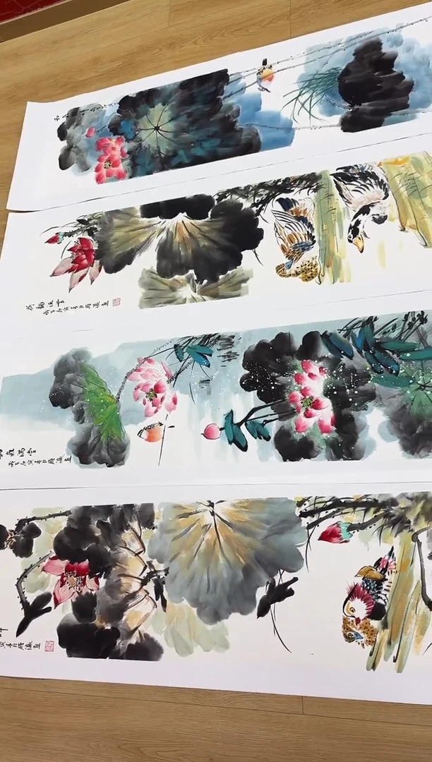 国画刘履瀛老师亲笔