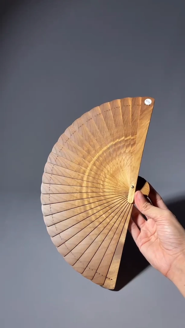 其他楠木（金丝楠）677号18cm小叶桢楠扇子