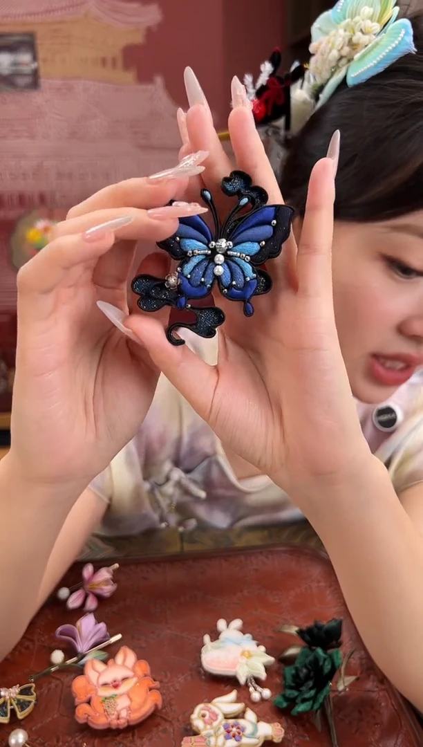 刺绣苏绣世家非遗手工（胸针）