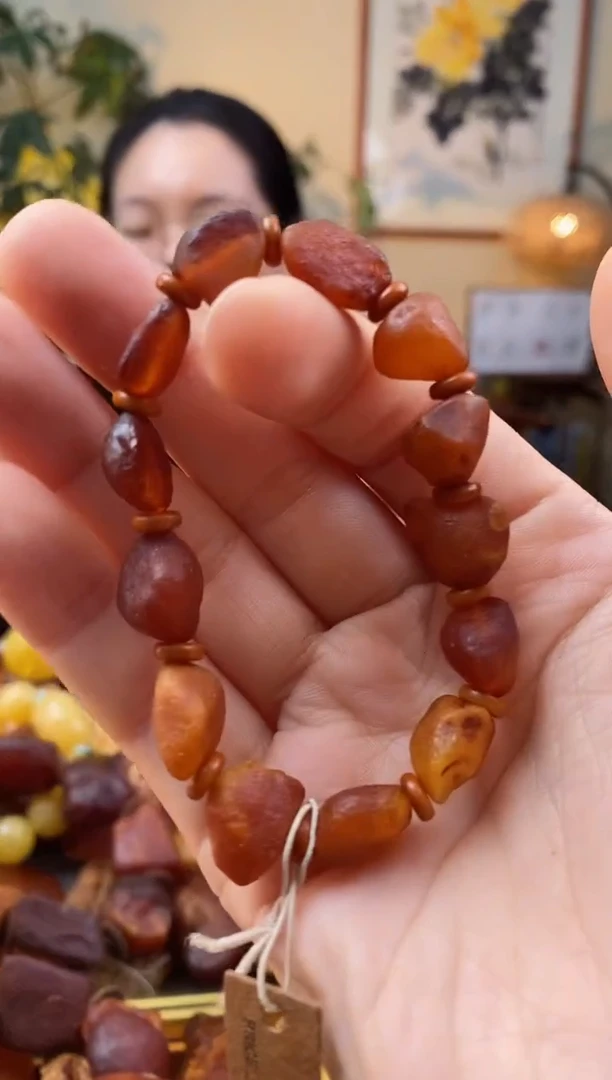 【闪购商品】琥珀手串未镶嵌手串