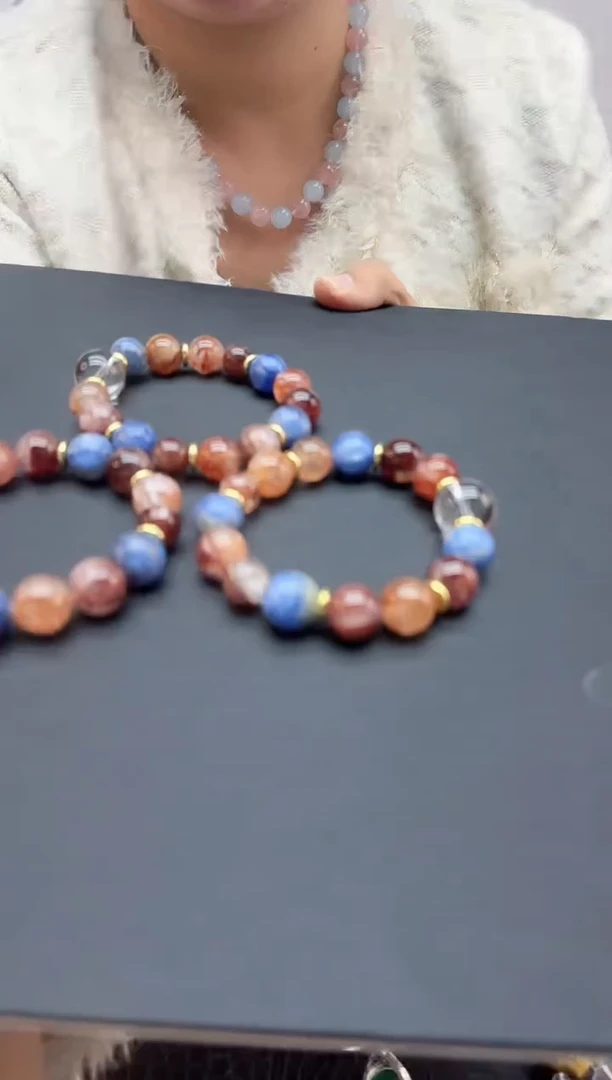 水晶摆件未镶嵌天然多宝手链45