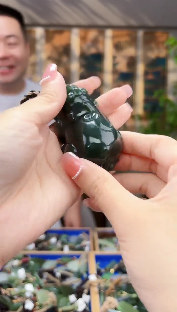 和田玉未镶嵌挂件拍一发一