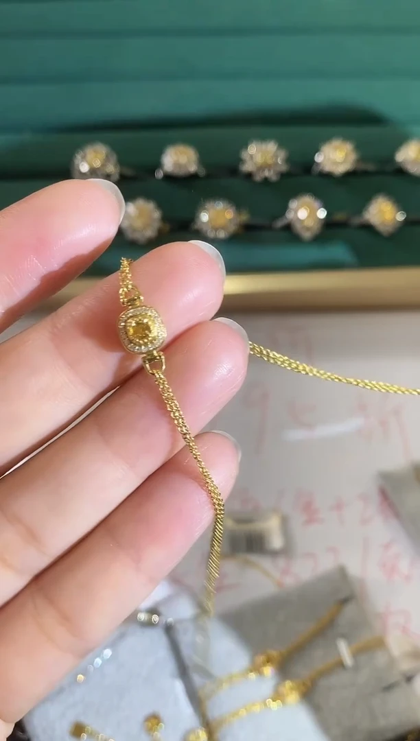 18K金镶嵌手链钻石02