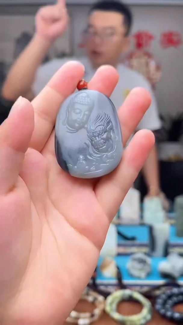 和田玉未镶嵌挂件1