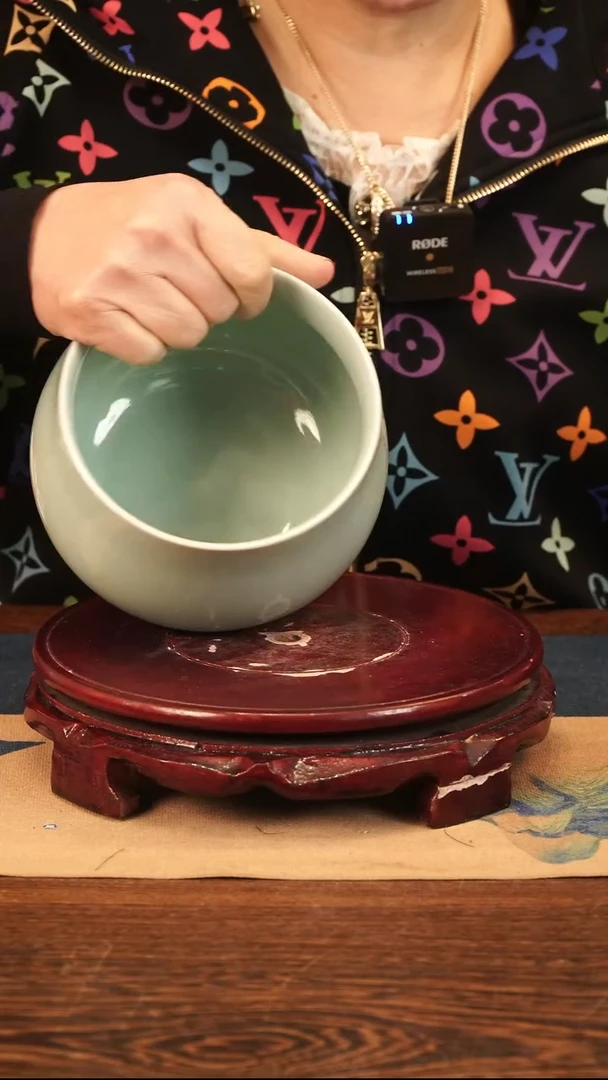 龙泉青瓷 粉青 钵z