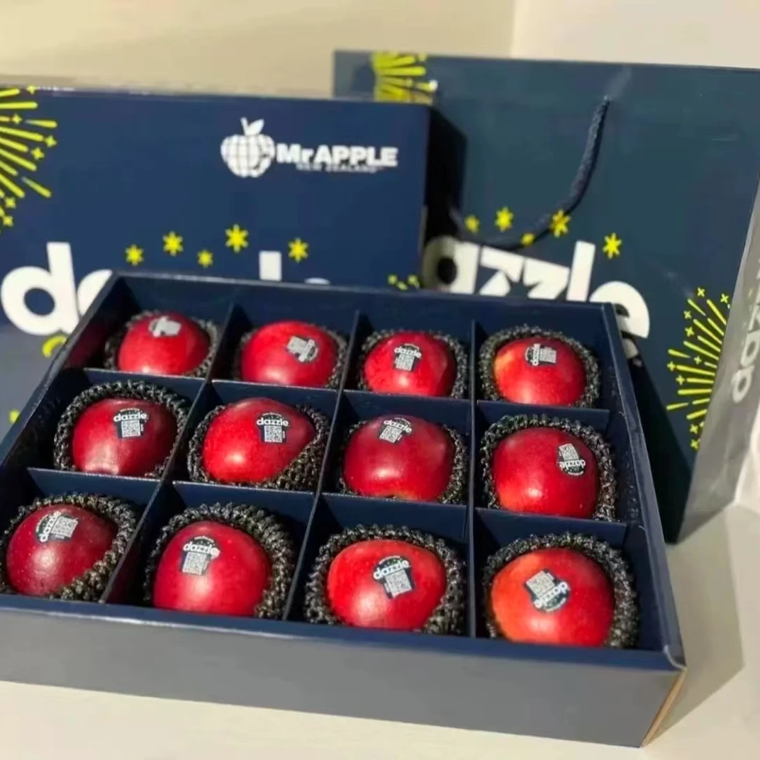 [新西兰进口丹烁苹果]dazzle丹硕脆嫩无渣纯甜不酸新鲜水果 礼盒G乔纳金新西兰新鲜苹果