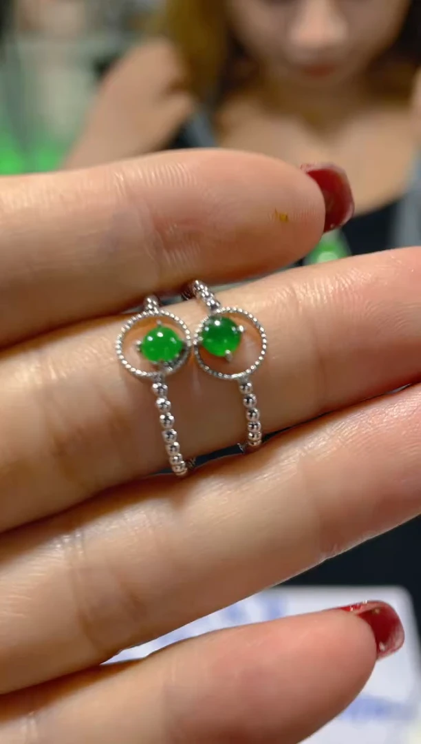 翡翠戒指未镶嵌天然A货翡翠（多样性发货拍一件发件）