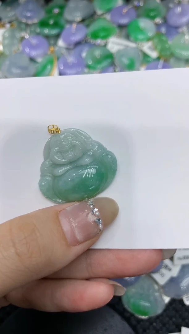 【闪购商品】翡翠颈饰18K金镶嵌222222222