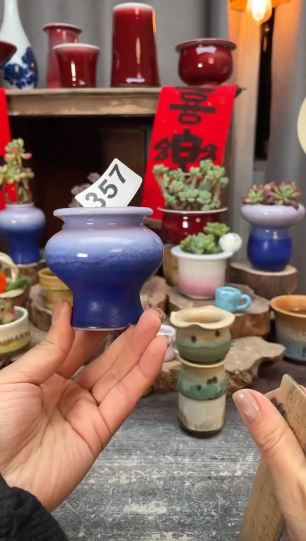 【闪购商品】摆件357知木小芳花盆