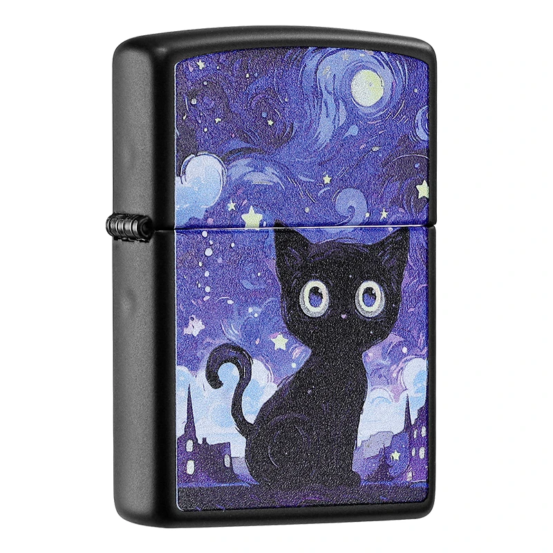 ZIPPO打火机印象猫咪防风煤油可爱星空送男生520礼物生日DYJ1