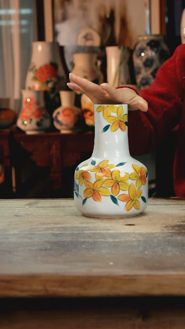 【闪购商品】瓷片景德镇纯手工釉下彩精品花瓶