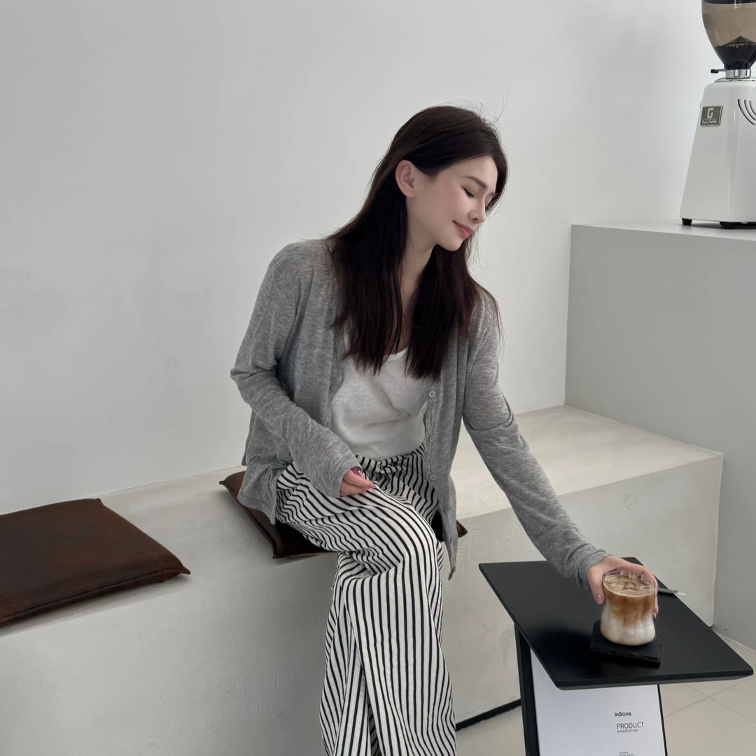 MW STUDIO 【空调衫】2024夏款休闲宽松空调开衫外套