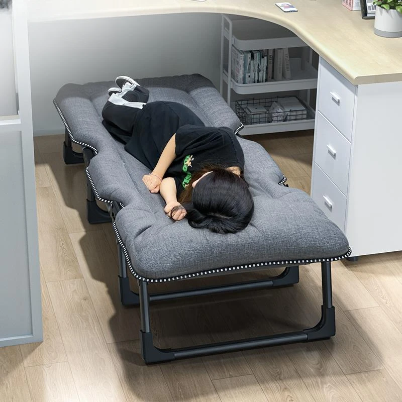 折叠床单人办公室午休躺椅行军床家用小床便携陪护床午睡神器
