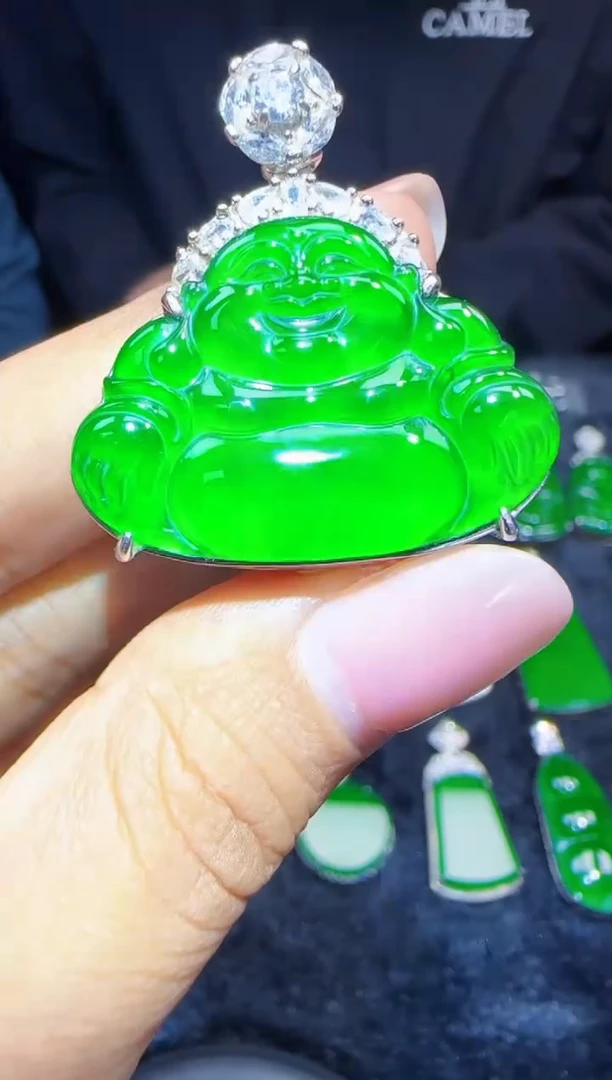 未镶嵌定制翡翠翡翠吊坠115