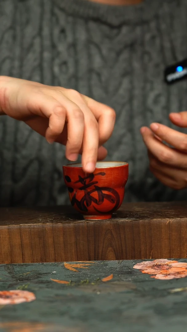 杯釉下彩手工手绘同款陶器