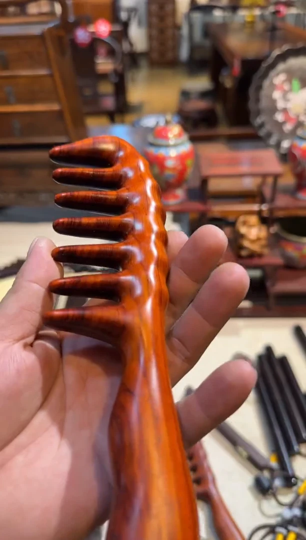 花梨木类按摩梳  工艺品  摆件