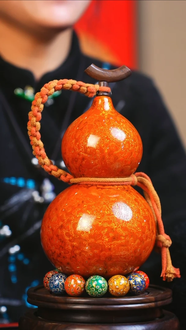 【闪购商品】JS169大师姐臻选非遗大漆酒葫芦