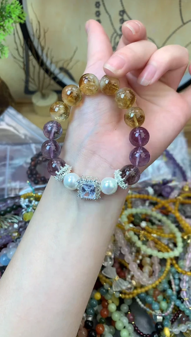 【闪购商品】黄晶手链未镶嵌228手串