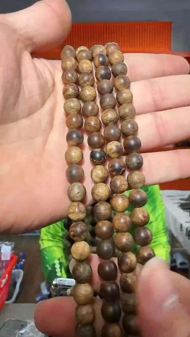 沉香手串58号沉水惠安红土47g0.8多样性发一
