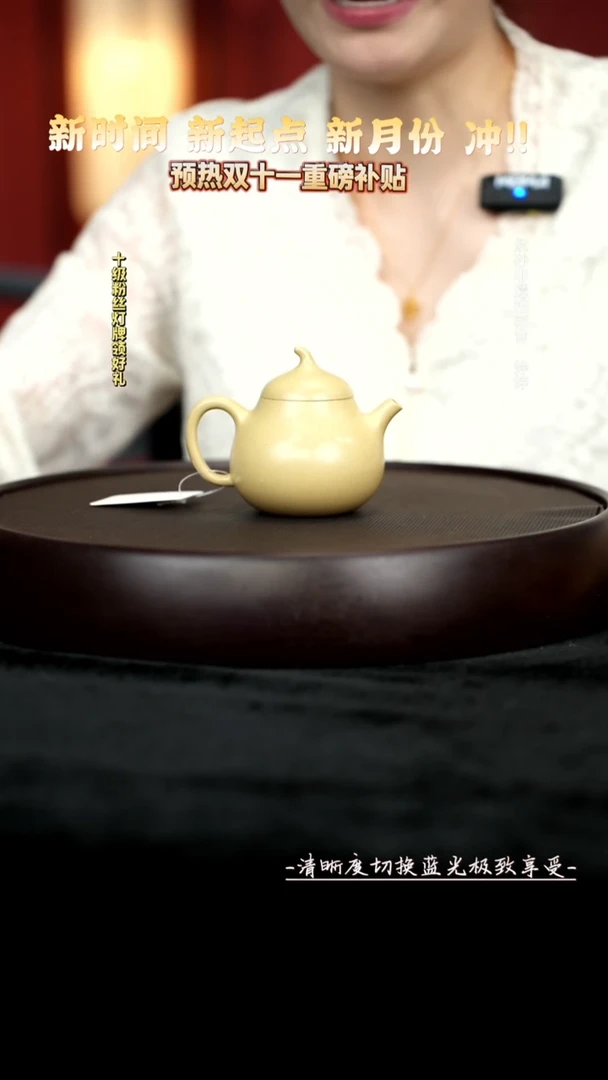 茶壶紫砂WM08541本山绿茄瓜140CC