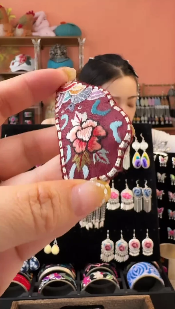 织绣 艺枝独绣老绣饰品2