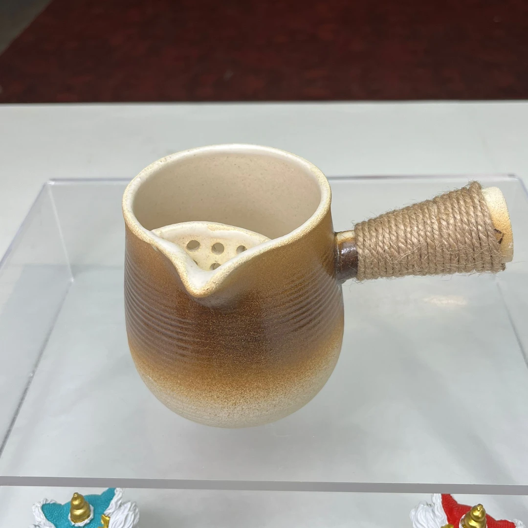 茶具-侧把陶奶罐558
