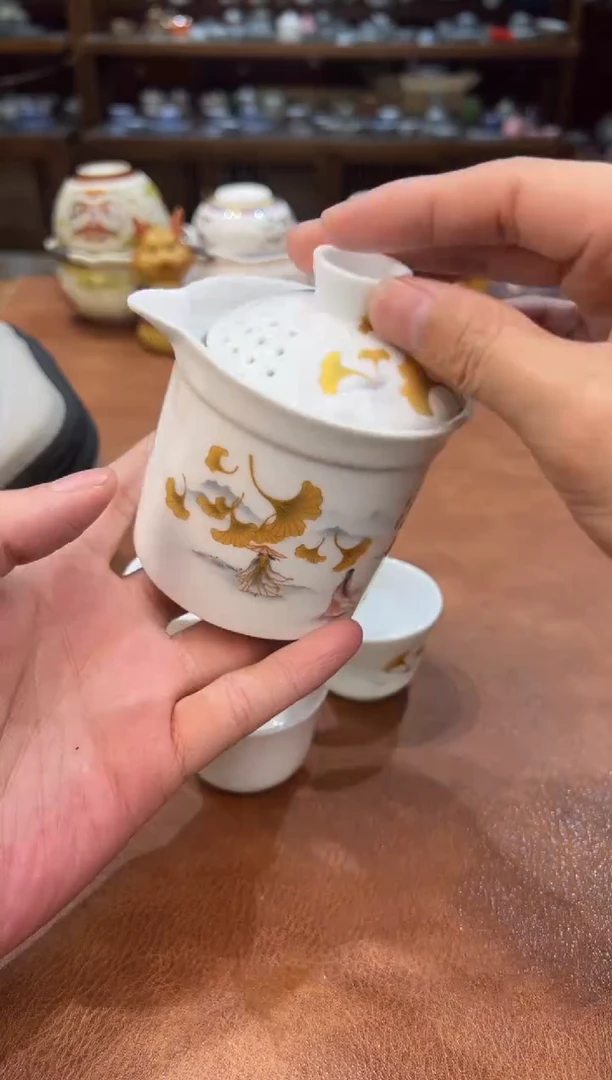 真的很便宜会开片的旅行茶具