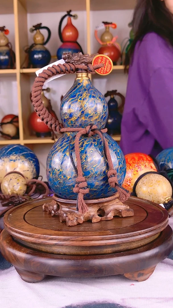 0587真葫芦 真大漆 葫芦到家福禄就到家了