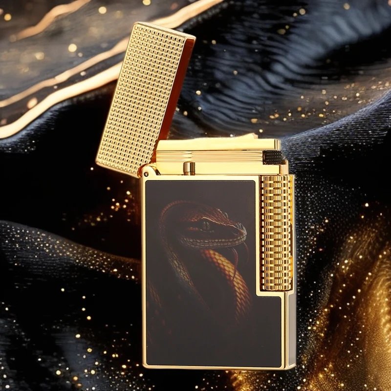 maduro朗声打火机金蛇贺岁招财送礼声音清脆烤漆彩绘礼品高档火机