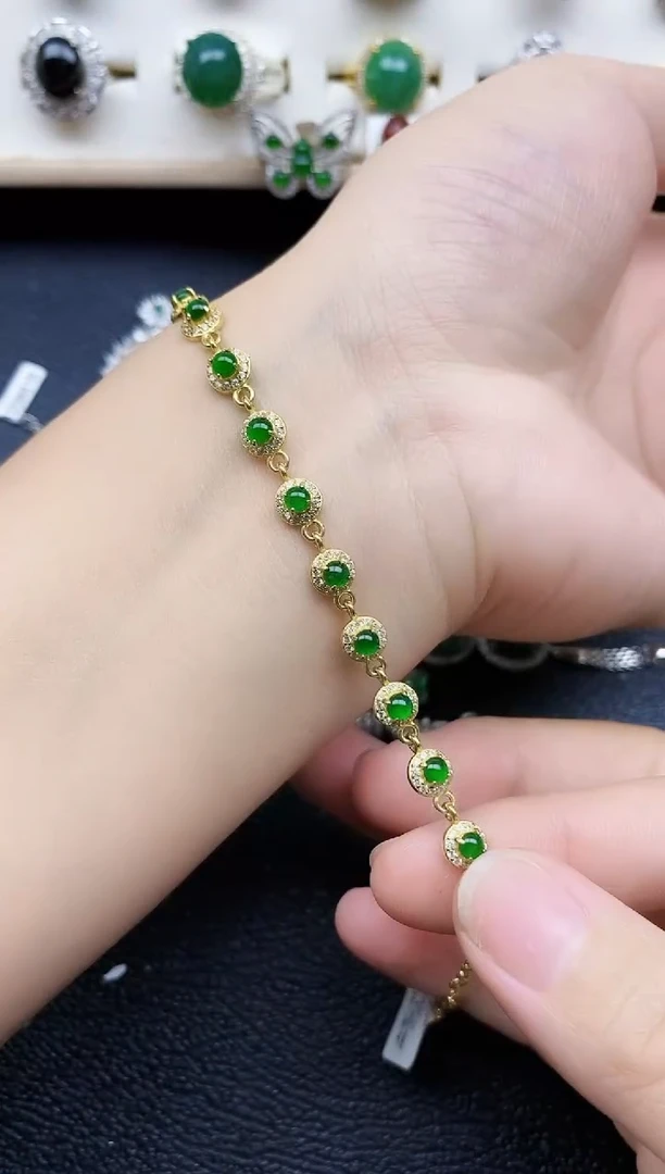 【闪购商品】翡翠戒指银S925镶嵌1111