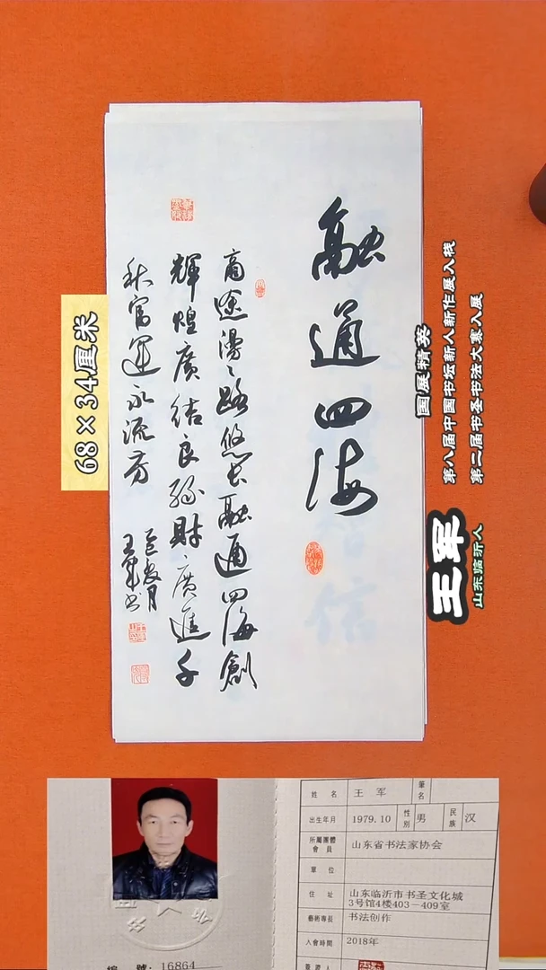 书法75R王军书法作品