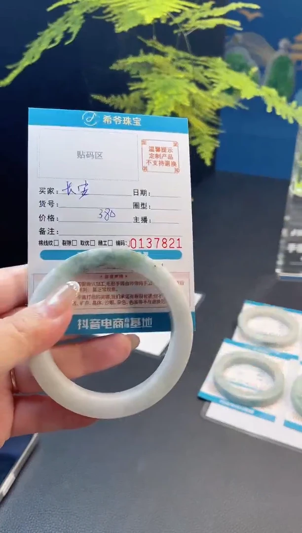 未镶嵌手镯定制翡翠长****雪57-60