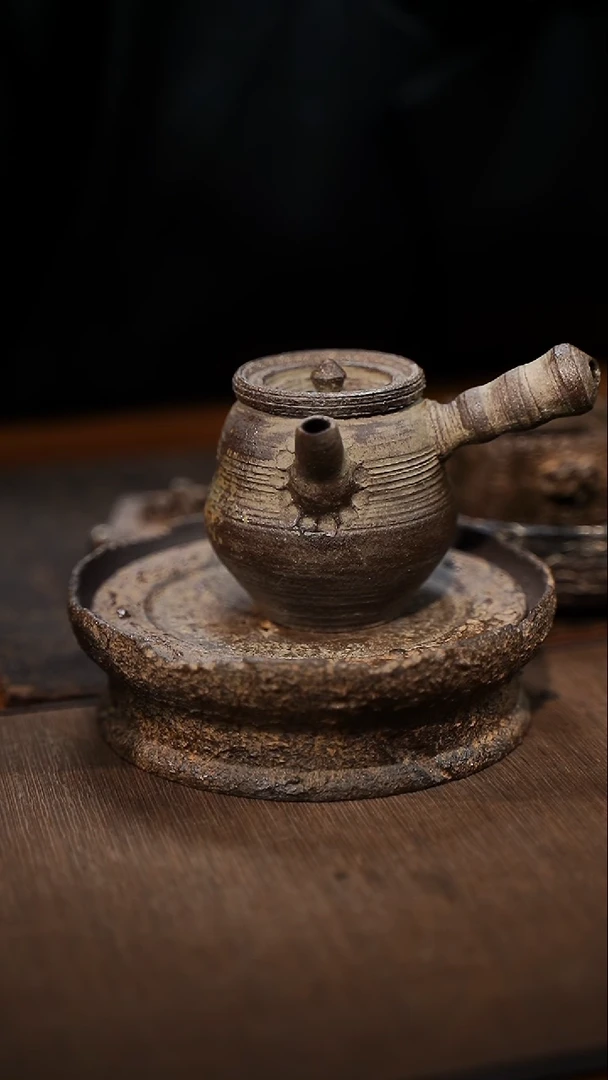 全手工制作  南蛮侧把壶