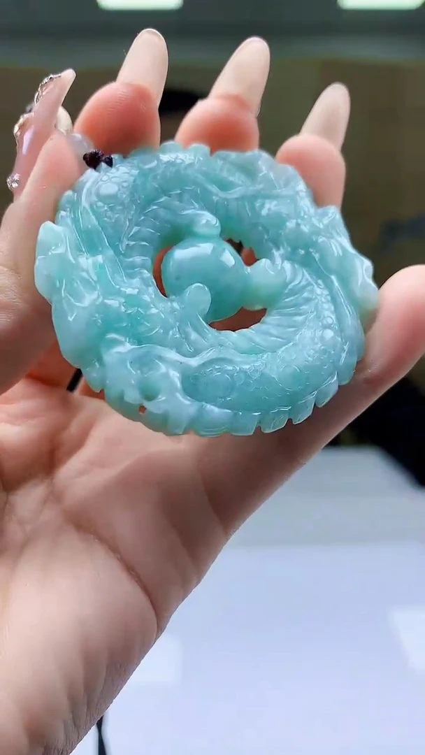 【闪购商品】定制翡翠未镶嵌4812ty-毛货挂件29